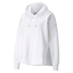 Damska Bluza Z Kapturem Her TR. Białe bluzy Puma, bez wzorów, bez ramiączek, z kapturem. Za 233.99 zł.