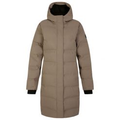 Kurtka Ocieplana Damska Wander. Brązowe kurtki przeciwdeszczowe Dare 2b, na zimę, xl, z aplikacjami, z dzianiny, z kapturem, trekkingowe. Za 480.99 zł.