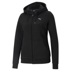 Bluza dresowa damska Puma ESS SMALL LOGO. Szare bluzy Puma, s, bez wzorów, z dresówki, bez ramiączek, bez kaptura. Za 358.50 zł.