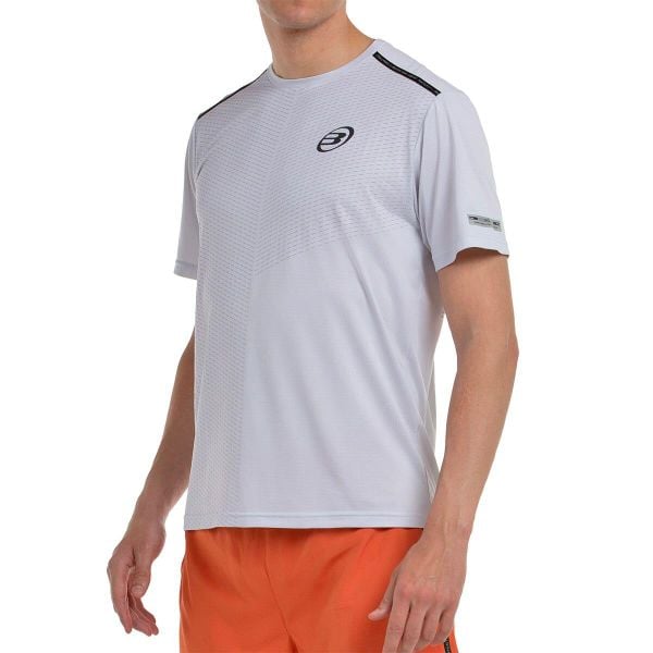 Bullpadel Mesia T-shirt. Szare t-shirty bullpadel, bez wzorów, sportowe, bez kołnierzyka, bez ramiączek. W wyprzedaży za 145.65 zł.
