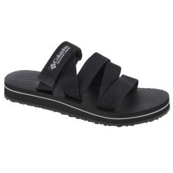 Klapki na basen damskie, W Alava Slide Sandal. Czarne klapki Columbia, bez wzorów, z materiału, sportowe, bez obcasa, bez zapięcia. Za 179.99 zł.