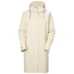 Damska kurtka wodoodporna Helly Hansen Moss. Białe kurtki Helly Hansen, l, bez wzorów, z materiału, eleganckie, bez kaptura. Za 732.50 zł.