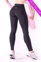 Czarne legginsy sportowe damskie 2skin PUSH UP BLACK NIGHT. Czarne legginsy 2SkIN, bez wzorów, z dzianiny, sportowe, długie. Za 199.00 zł.