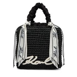 Torebka KARL LAGERFELD. Czarne torebki klasyczne KARL LAGERFELD, bez wzorów, bez dodatków. Za 779.99 zł.