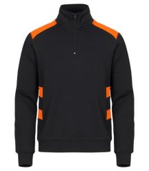 Clique Bluza Half Zip Ambition w Kontrastu – Visib Orange. Brązowe bluzy CLIQUE, l, bez wzorów, z bawełny, bez ramiączek, bez kaptura. Za 206.10 zł.