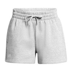 Spodenki treningowe damskie Under Armour Rival Fleece. Czarne szorty sportowe Under Armour, bez wzorów, na fitness i siłownię. Za 148.42 zł.