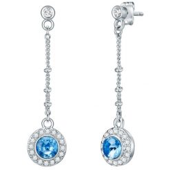 Lulu & Jane Stop metali Zdobienie kryształkami Swarovski® Kolczyki 1 ct Damski. Białe kolczyki Lulu & Jane, srebrne. Za 419.99 zł.