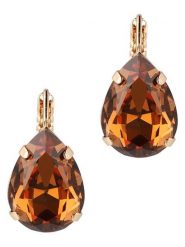 Otazu Pozłacane kolczyki z kryształami Swarovski rozmiar: onesize. Pomarańczowe kolczyki Otazu, z kryształem, pozłacane. Za 113.99 zł.