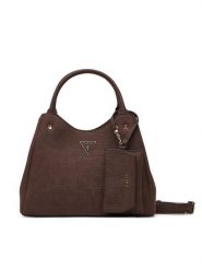 Guess Torebka Lorella HWCG23 06220 Brązowy ciemny. Brązowe torebki klasyczne Guess, z aplikacjami, ze skóry, bez dodatków. Za 584.99 zł.