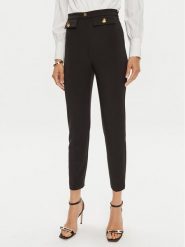 Elisabetta Franchi Spodnie materiałowe PA-024-46E2-V320 Czarny Regular Fit. Czarne spodnie materiałowe Elisabetta Franchi, bez wzorów, z materiału. Za 1,049.00 zł.