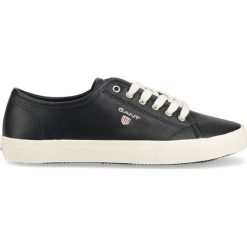 Gant sneakersy skórzane Pillox 24531741.G69 kolor granatowy. Niebieskie buty sportowe lifestyle Gant, bez wzorów, z gumy, sportowe, z okrągłym noskiem, bez zapięcia. W wyprzedaży za 309.99 zł.