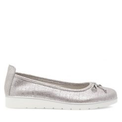 Baleriny Clara Barson. Szare baleriny Clara Barson, bez wzorów, bez obcasa, bez zapięcia. Za 59.99 zł.