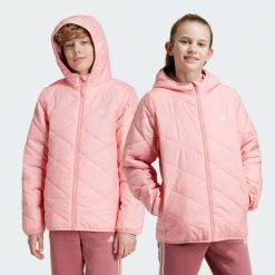 Kurtka Light Padded. Zielone kurtki adidas, bez wzorów, z materiału, bez kaptura. Za 379.00 zł.