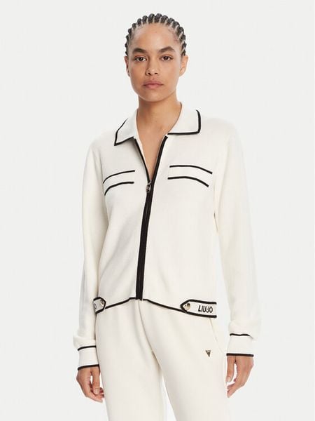 Liu Jo Sport Kardigan TF5250 MS59L Écru Regular Fit. Swetry Liu Jo Sport, l, bez wzorów, z syntetyku, sportowe, bez ramiączek. Za 449.99 zł.