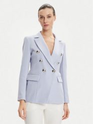 Maryley Marynarka 24EB139/43LV Niebieski Regular Fit. Niebieskie marynarki i żakiety Maryley, xs, bez wzorów, z syntetyku, bez ramiączek. Za 309.99 zł.