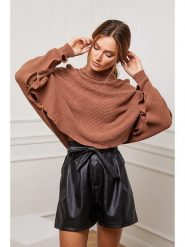 Joséfine Golf "Balencia" w kolorze karmelowym rozmiar: S. Brązowe swetry Joséfine, s, bez wzorów, z kaszmiru, bez ramiączek. Za 143.99 zł.