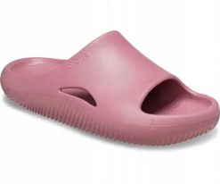 Klapki Dla Dorosłych Crocs Mellow Recovery Slide. Czarne klapki Crocs, bez wzorów, z materiału, bez obcasa, bez zapięcia. Za 119.99 zł.