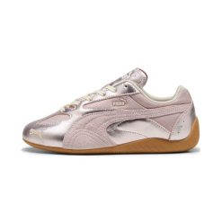 Buty sportowe damskie Puma Speedcat Lou Metallic. Czerwone buty treningowe Puma, bez wzorów, z materiału, bez zapięcia, na fitness i siłownię. Za 417.00 zł.
