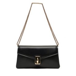 Torebka Furla. Czarne kopertówki Furla, bez wzorów, wizytowe, bez dodatków. Za 1,859.00 zł.