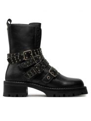 Aldo Botki Vortexia 13838652 Czarny. Czarne botki Aldo, bez wzorów, ze skóry, bez obcasa, na płaskiej podeszwie, bez zapięcia. Za 549.99 zł.