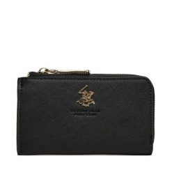 Portfel Beverly Hills Polo Club. Czarne portfele Beverly Hills Polo Club, bez wzorów. Za 59.99 zł.