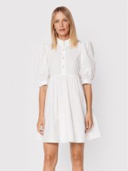 Custommade Sukienka codzienna Lema 999369421 Biały Relaxed Fit. Białe sukienki Custommade, na co dzień, l, bez wzorów, z bawełny, bez kołnierzyka, bez ramiączek, proste. Za 539.99 zł.