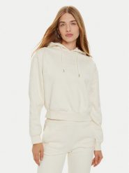 Guess Bluza V4BQ00 KC5O0 Beżowy Regular Fit. Brązowe bluzy Guess, l, z aplikacjami, z bawełny, bez kaptura. Za 199.99 zł.