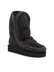 Mou Śniegowce Eskimo Boot 24 FW101000A Czarny. Czarne śniegowce Mou, bez wzorów, ze skóry, bez zapięcia. Za 1,079.00 zł.