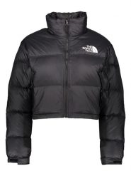 The North Face Kurtka puchowa "Nuptse" w kolorze czarnym rozmiar: M. Czarne kurtki The North Face, m, bez wzorów, z puchu, bez kaptura. Za 1,080.08 zł.