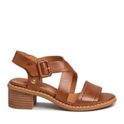 Sandały Pikolinos. Brązowe sandały Pikolinos, bez wzorów, bez obcasa, na słupku, bez zapięcia. Za 399.99 zł.