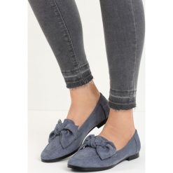 Niebieskie Mokasyny Bowknot. Mokasyny marki Born2be. Za 69.99 zł.