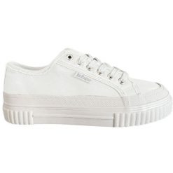 Buty Lee Cooper W LCW-24-02-2117LA białe. Białe buty treningowe bez wzorów, z gumy, bez zapięcia. Za 204.53 zł.