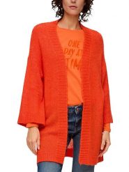 S.Oliver Kardigan w kolorze pomarańczowym rozmiar: 46. Pomarańczowe swetry S.Oliver, s, bez wzorów, ze splotem, bez ramiączek. Za 88.02 zł.