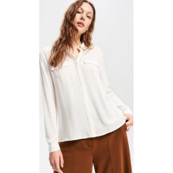 Wiskozowa koszula - Kremowy. Koszule marki Reserved. Za 79.99 zł.