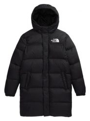 The North Face Płaszcz puchowy "Nuptse" w kolorze czarnym rozmiar: L. Czarne płaszcze The North Face, na zimę, l, bez wzorów, z puchu, bez kaptura. Za 990.67 zł.