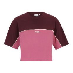 Koszulka damska FILA Loobu Blocked. Czerwone t-shirty sportowe Fila, l, bez wzorów, z bawełny, bez ramiączek. Za 94.99 zł.