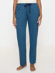 Triumph Spodnie dresowe "Mix & Match" w kolorze niebieskim rozmiar: 40. Niebieskie spodnie dresowe Triumph, bez wzorów, z bawełny. Za 88.23 zł.