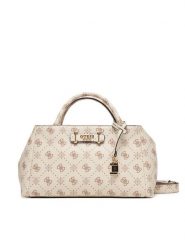 Guess Torebka Carrie Logo HWGP98 98060 Écru. Torebki klasyczne Guess, z aplikacjami, ze skóry, bez dodatków. Za 639.99 zł.