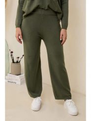 Curvy Lady Spodnie w kolorze khaki rozmiar: 44/46. Brązowe spodnie materiałowe Curvy Lady, bez wzorów, z materiału, klasyczne, z podwyższonym stanem. Za 105.38 zł.