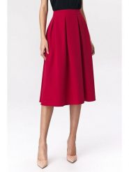 Nife Spódnica w kolorze czerwonym rozmiar: 40. Czerwone spódnice Nife, bez wzorów, midi. Za 117.73 zł.