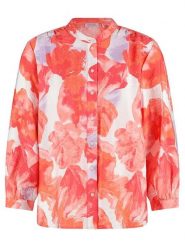 Gerry Weber Bluzka w kolorze biało-pomarańczowo-czerwonym rozmiar: 46. Białe bluzki Gerry Weber, bez wzorów, bez kołnierzyka, bez ramiączek. Za 100.99 zł.