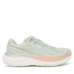 Buty do biegania Saucony. Zielone buty do biegania Saucony, bez wzorów, bez zapięcia, do biegania. Za 699.99 zł.