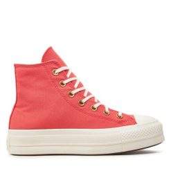 Trampki Converse. Czerwone trampki Converse, bez wzorów, retro, bez zapięcia. Za 239.99 zł.