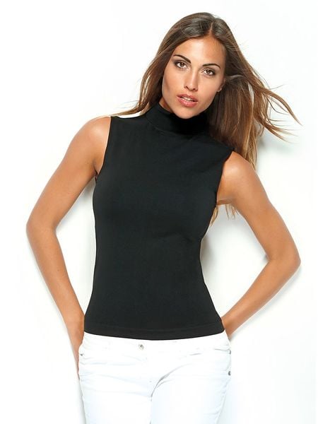 Intimidea Top w kolorze czarnym rozmiar: S/M. Czarne topy Intimidea, m, bez wzorów, bez kołnierzyka, bez ramiączek. Za 24.00 zł.