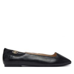 Baleriny Liu Jo. Czarne baleriny Liu Jo, bez wzorów, bez obcasa, bez zapięcia. Za 569.99 zł.