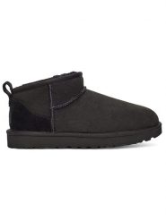 UGG Botki w kolorze czarnym z wełny jagnięcej rozmiar: 42. Czarne botki UGG, bez wzorów, z wełny, z okrągłym noskiem, bez obcasa, bez zapięcia. Za 626.43 zł.