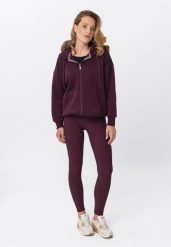 Prążkowane legginsy N-LISBONA. Legginsy Volcano, m, bez wzorów, z elastanu, z podwyższonym stanem. Za 119.99 zł.