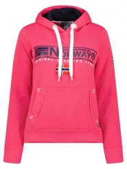 Geographical Norway Bluza "Gasic" w kolorze różowym rozmiar: S. Różowe bluzy z kapturem Geographical Norway, s, bez wzorów, z kapturem. Za 92.42 zł.