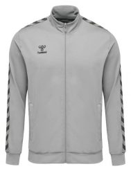 Bluza sportowa dresowa Hummel NELLY ZIP JACKET damska. Szare bluzy bez kaptura Hummel, l, bez wzorów, z dresówki, bez kaptura, na fitness i siłownię. Za 89.00 zł.