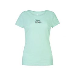 T-shirt damski Rafiki JAY 100% bawełna organiczna lichen krój komfortowy. Zielone t-shirty RAFIKI, uniwersalny, bez wzorów, z bawełny, sportowe, bez kołnierzyka, bez ramiączek. Za 172.25 zł.